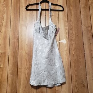 Halter Slip Dress Silver NWT Wild Fable Women's Size XXS, XS, S, LG